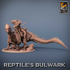 Mounted Giant Lizards by Rescale Miniatures | Unpainted | Print on Demand | Use Code FREESHIP50
