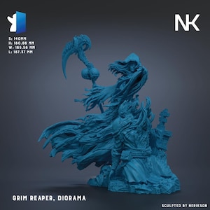Grim Reaper by Nerikson | Unpainted | Print on Demand | Use Code FREESHIP50
