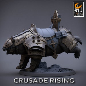 Armored Templar Bears by Rescale Miniatures | Unpainted | Print on Demand | Use Code FREESHIP50