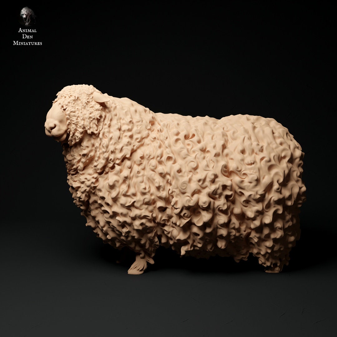 小物 sheep Longwool Sheep 1:24 Scale by Animal Den | Unpainted | Print on