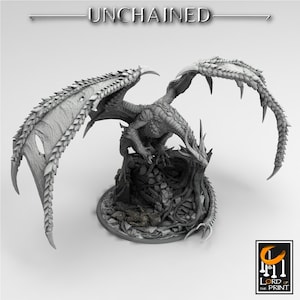 Unchained Dragon by Rescale Miniatures | Unpainted | Print on Demand | Use Code FREESHIP50