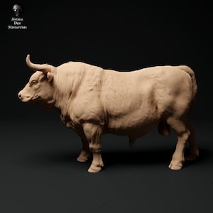 Red Devon Cows 1:24 scale by Animal Den | Unpainted | Print on Demand | Use Code FREESHIP50