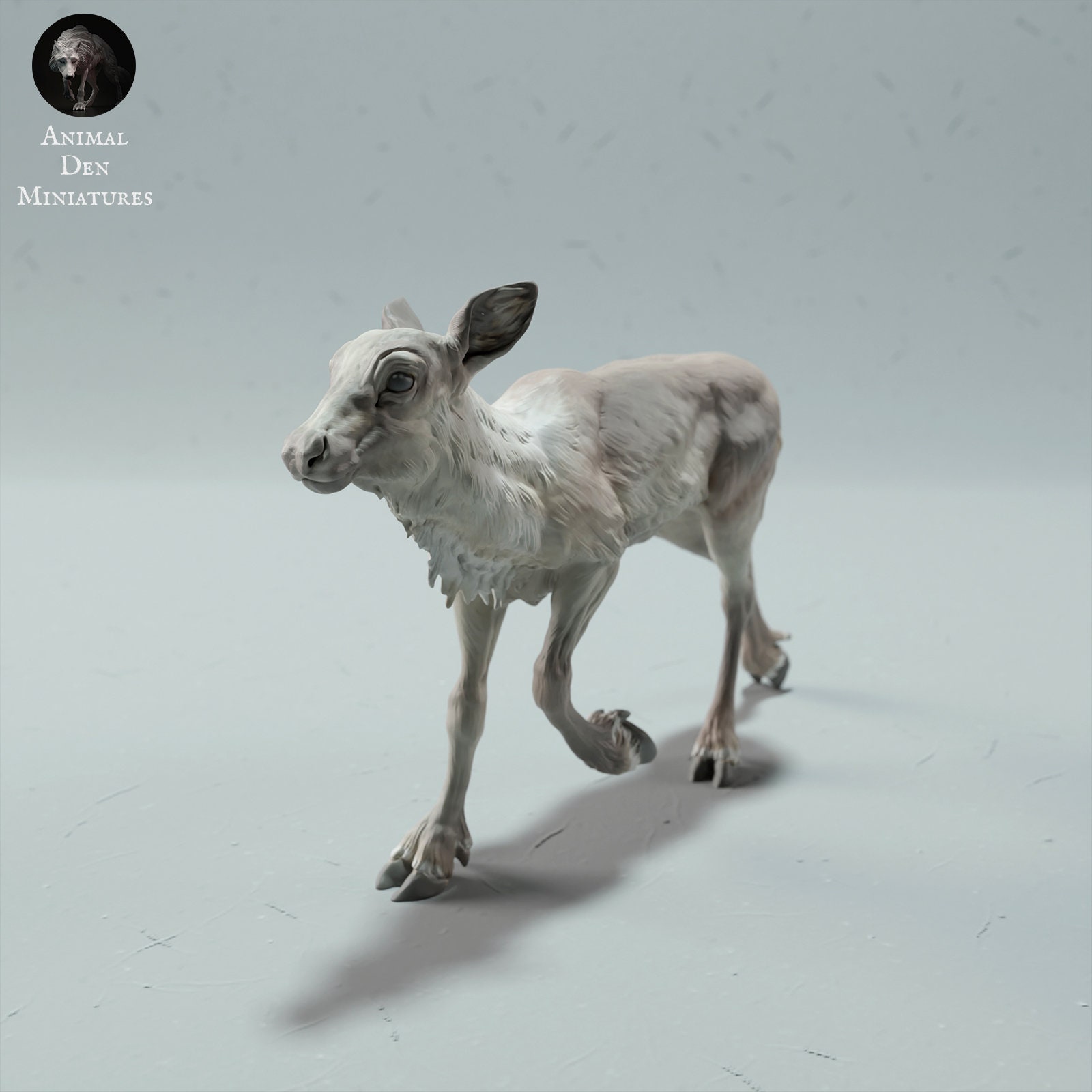 Reindeer 1:24 Scale Model by Animal Den Miniatures | Unpainted | Print ...