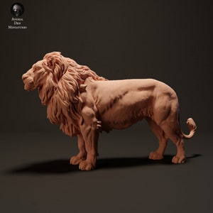 Lions 1:24 Scale by Animal Den Miniatures | Unpainted | Print on Demand | Use Code FREESHIP50