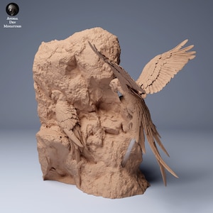 Scarlet Macaws by Animal Den | Unpainted | Print on Demand | Use Code FREESHIP50