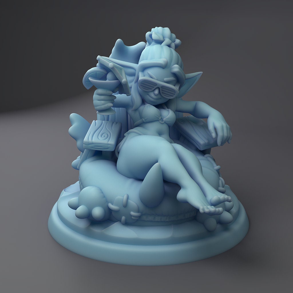 Foam Carving - Blue Goblin