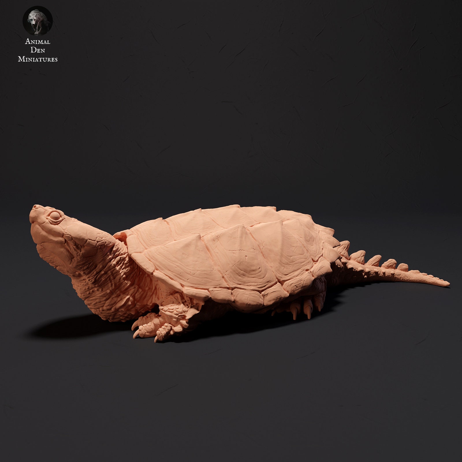 Snapping Turtle, 1:12 Scale by Animal Den Miniatures | Unpainted ...