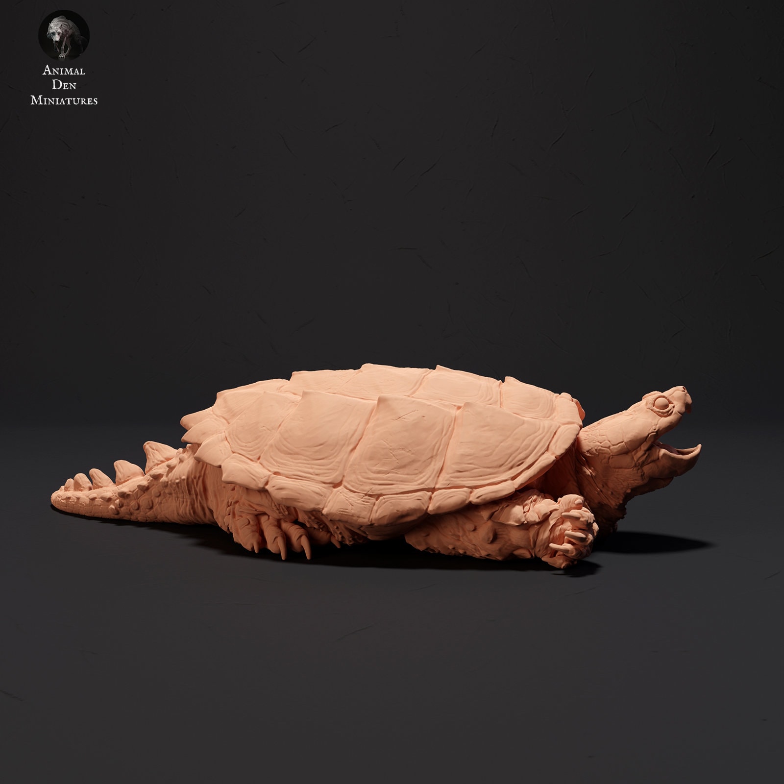 Snapping Turtle, 1:12 Scale by Animal Den Miniatures | Unpainted ...