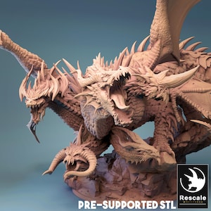 Dragon Tyrant by Rescale Miniatures | Unpainted | Use Code FREESHIP50 | Print on Demand
