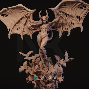 Rylana, Succubus by Nerikson | Unpainted | Print on Demand | Use Code FREESHIP50