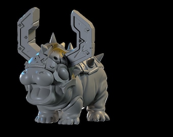 Moo Deng, the Unhinged | Unpainted | Print on Demand | Use Code FREESHIP50