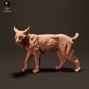 Iberian Lynx 1:24 scale by Animal Den Miniatures | Unpainted | Print on Demand | Use Code FREESHIP50