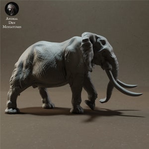 African Elephants 1:24 Scale by Animal Den Miniatures | Unpainted | Print on Demand | Use Code FREESHIP50