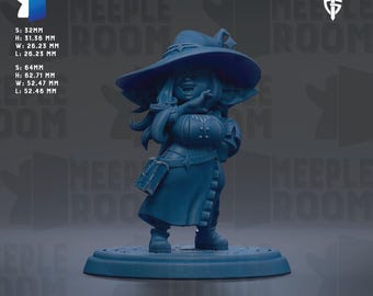 Nil the Goblin Witch by Twin Goddess Miniatures | Unpainted | Print on Demand