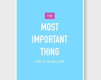 Most Important -  Lactation Poster 11x14"