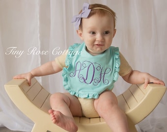 Monogrammed Baby Bib - Baby Bib 9 Different Color Choices