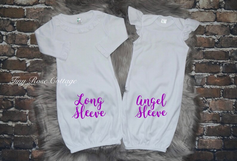 Baby Gown With Name Embroidered Baby Gown With Name Etsy