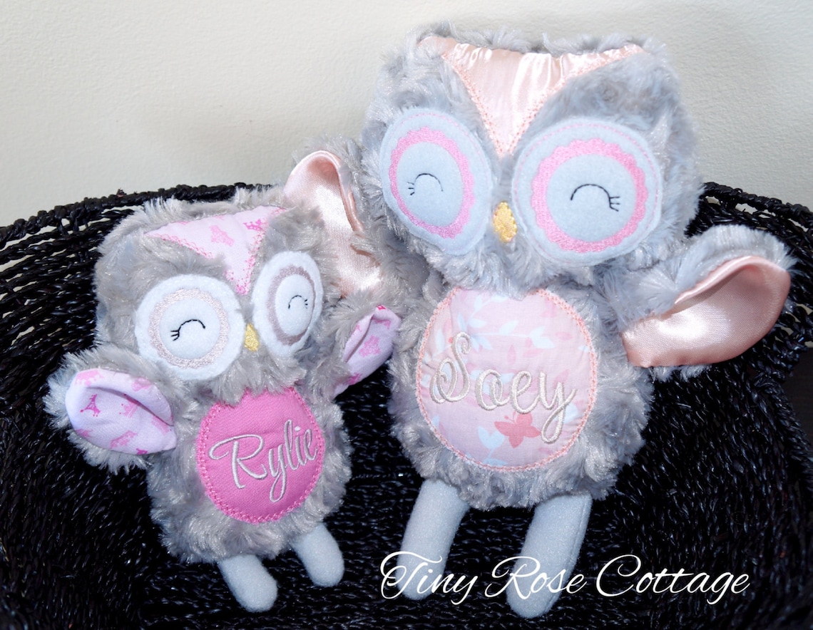 Personalized Owl Baby Shower Gift. Birthday Gift. Stuffed Etsy