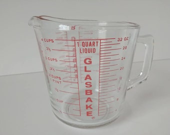 Vintage Pyrex Large Measuring Cup, 8 Cup, 2 Litres Measuring Cup