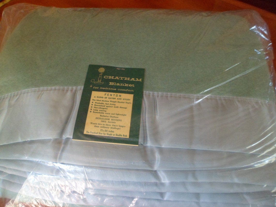 Vintage Old Stock 1940s/50s Chatham Blanket 72x 84 Etsy