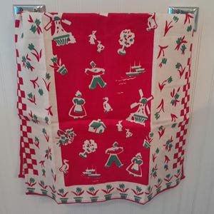 Vintage Old Stock Linen Kitchen Tea Towel