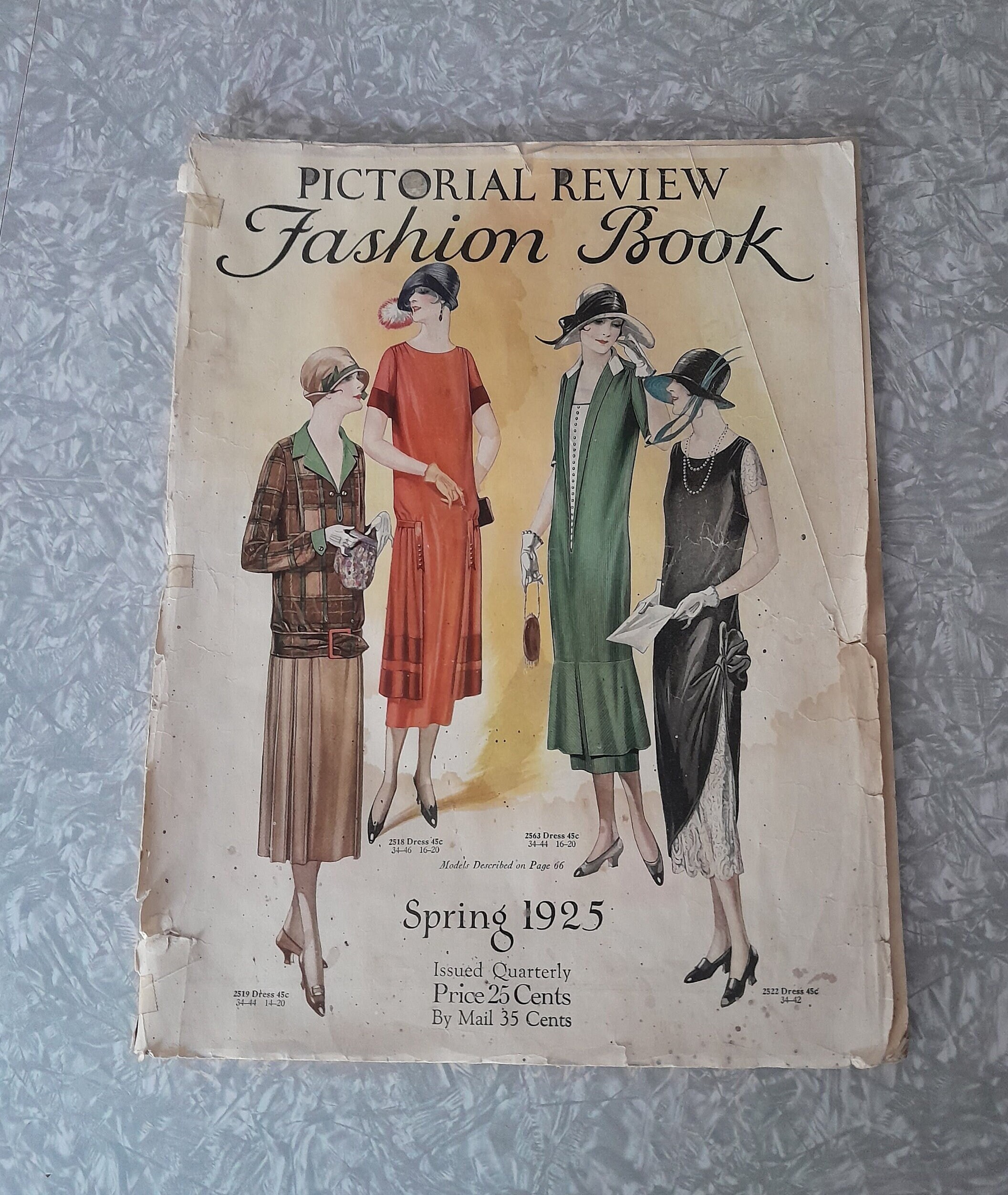 Vintage Large Pattern Catalog Pictorial Review Fashion Book