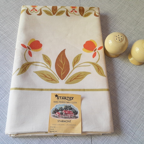 1950s Tablecloth Etsy