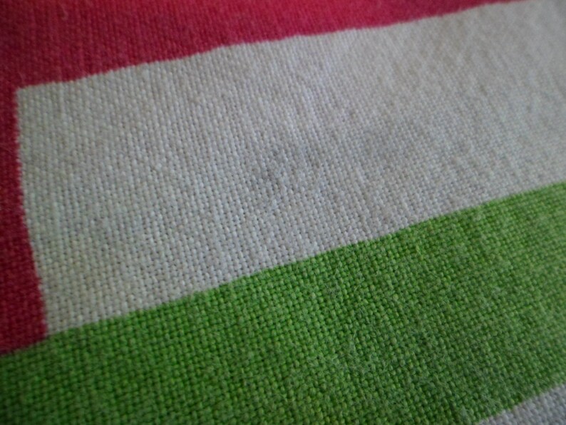 Vintage Cannon Kitchen Dish Towel Table Runner Dark Pink Green Etsy