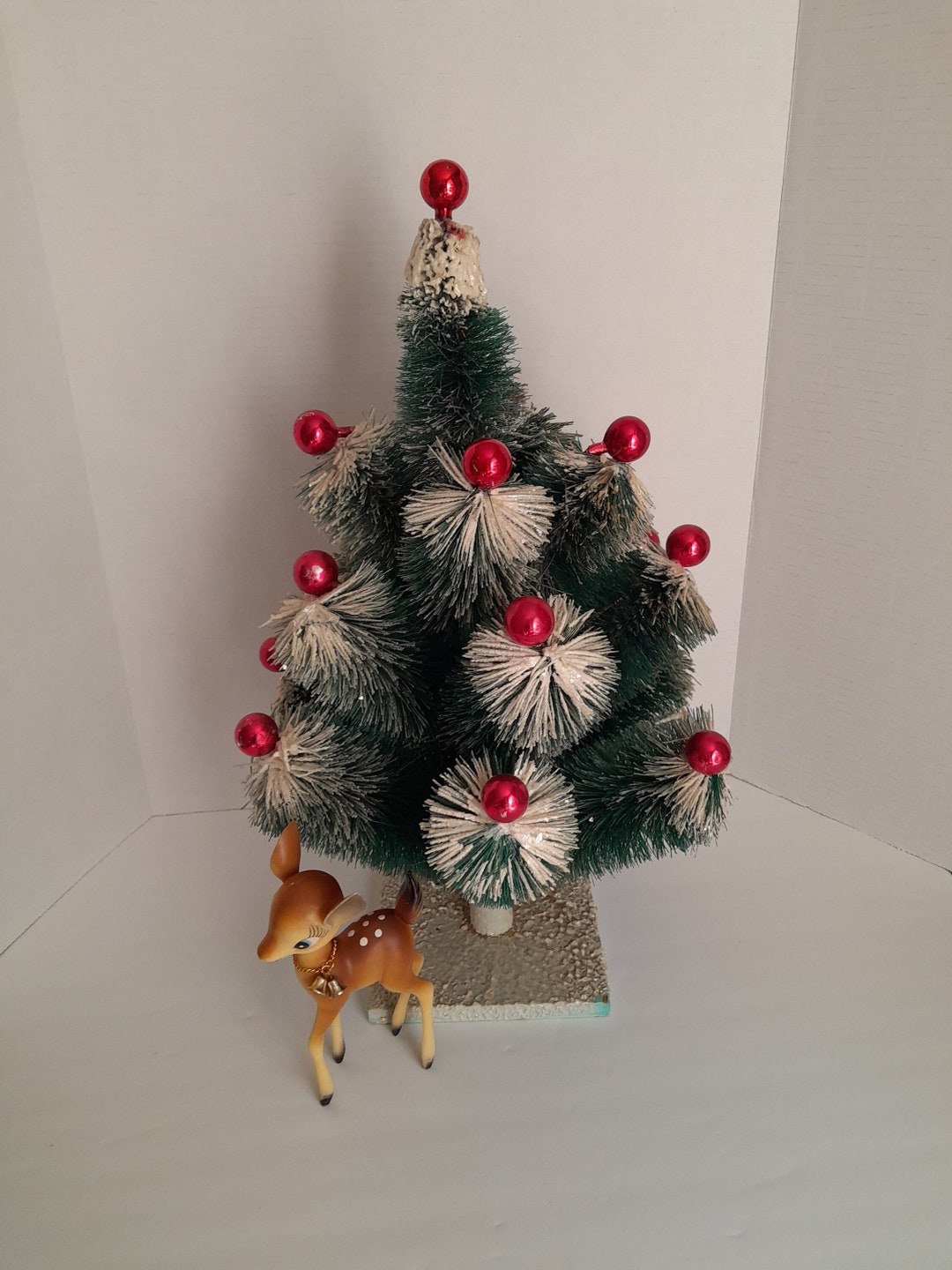 Vintage Consolidated Novelty 21 Inch Bottle Brush Christmas Tree Mid