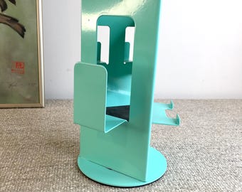 Loft by Umbra, Cacti Desk Organizer, Designed by Samuel Pawlack, Turquoise, Made in Canada