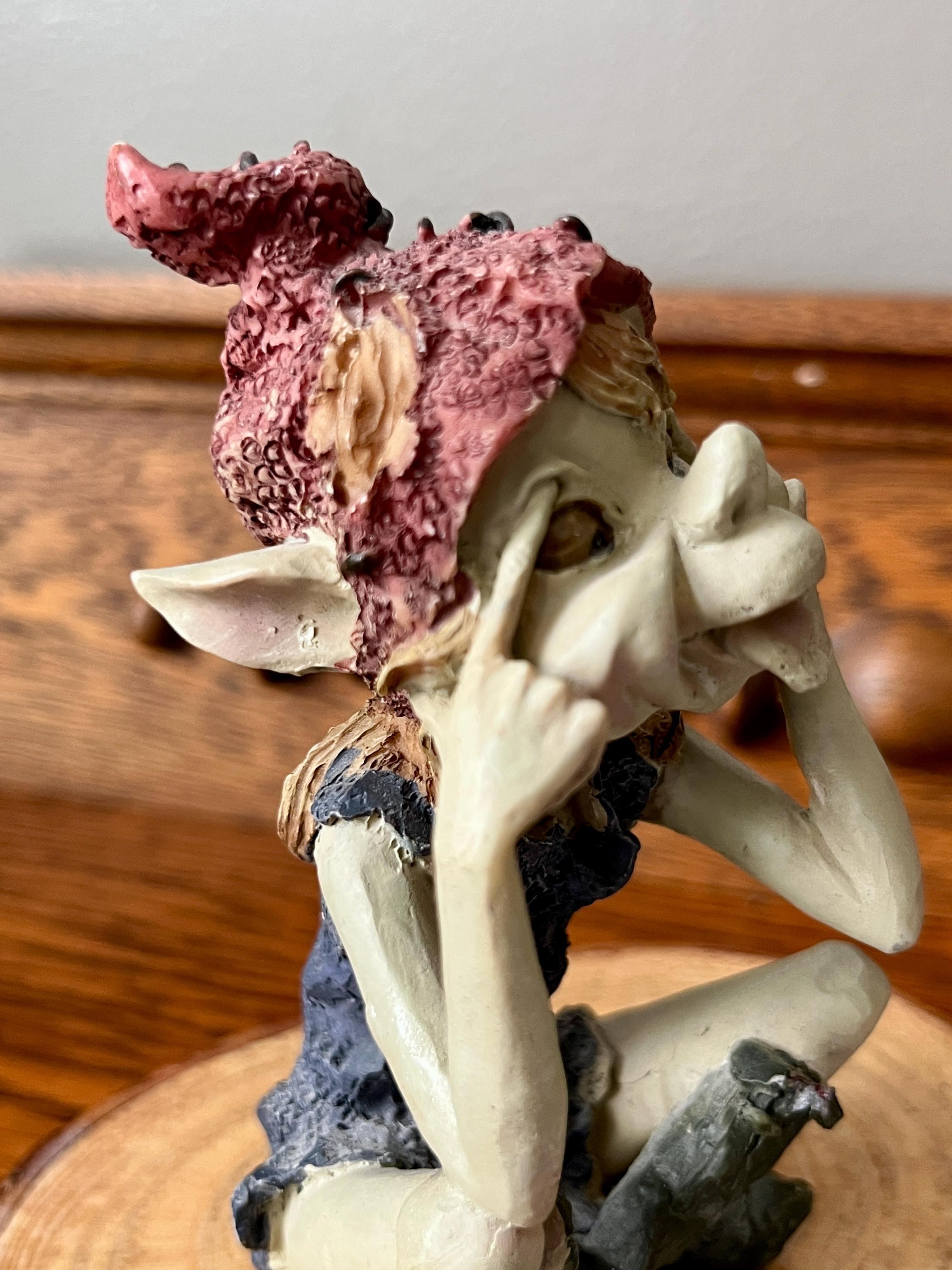 Vintage Pixie Figurine, See No Evil, 1990s, Anthony Fisher England