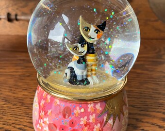 Goebel Rosina Wachtmeister Musical Snow Globe, Signed, Ceramic