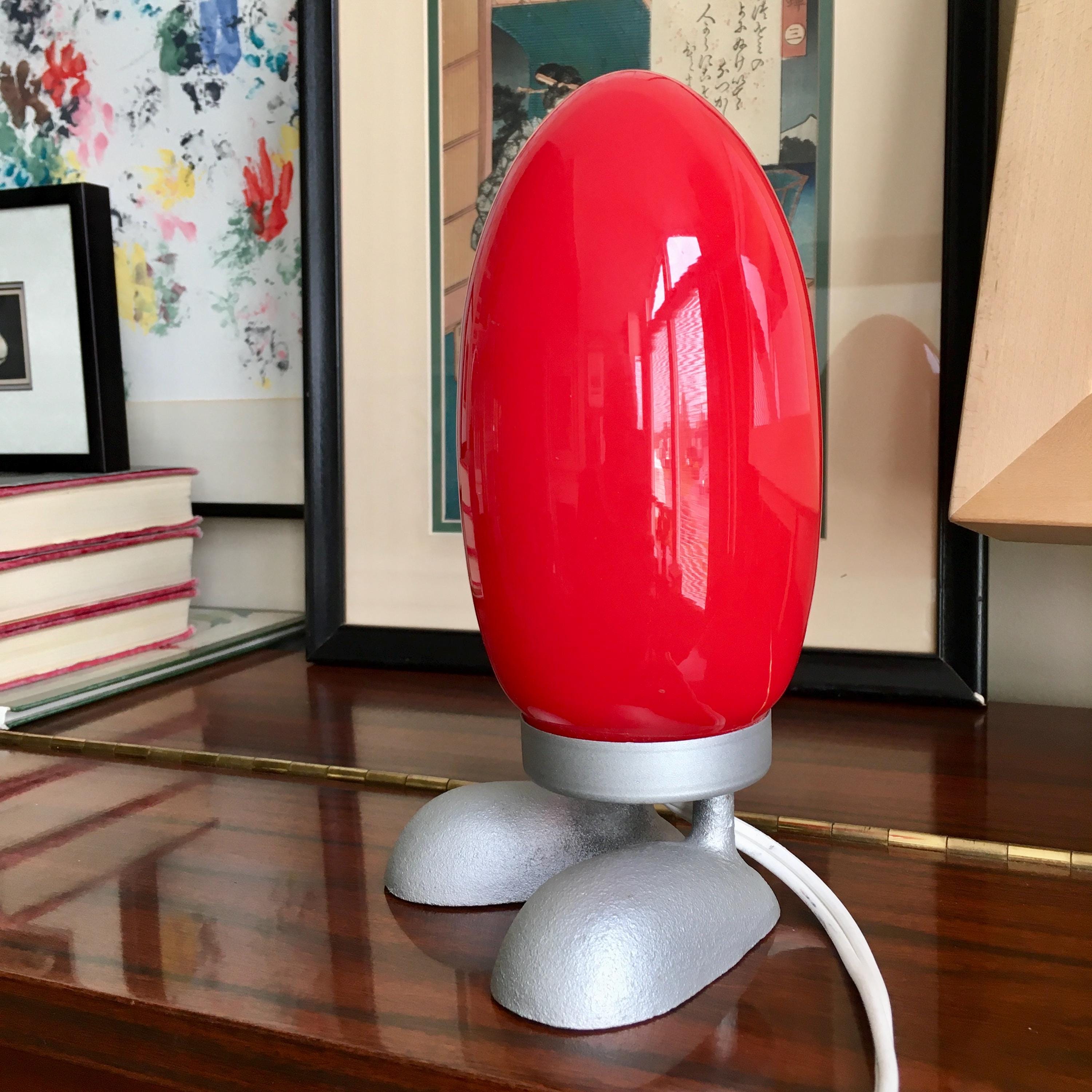 Red IKEA FJORTON Lamp, Designer Tatsuo Konno, 1990s, Model B9806