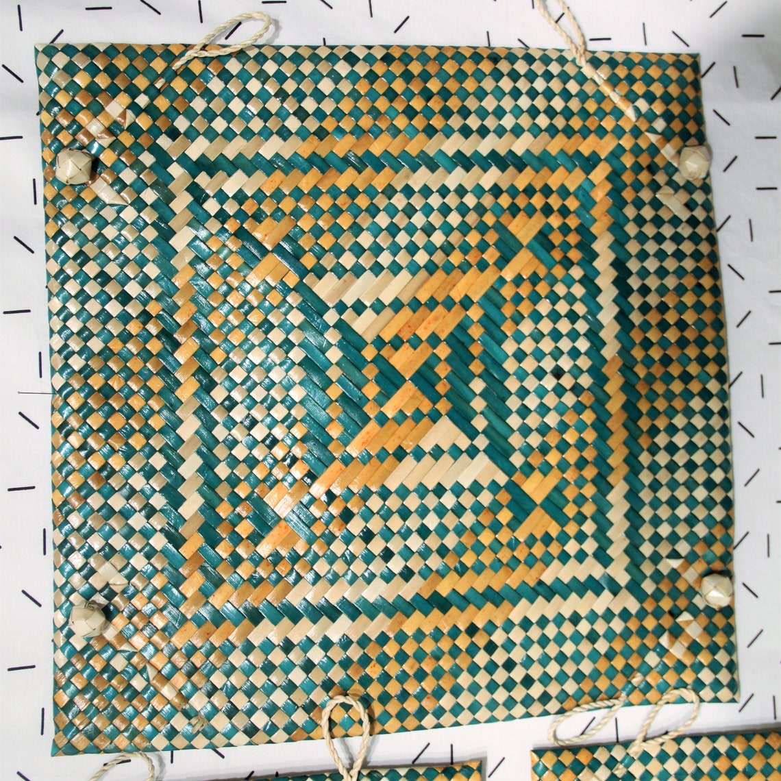 Philippines Banig Ticog Romblon Buri handwoven reed grass Etsy