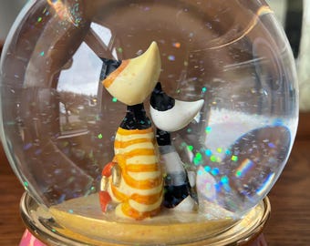 Goebel Rosina Wachtmeister Musical Snow Globe, Signed, Ceramic