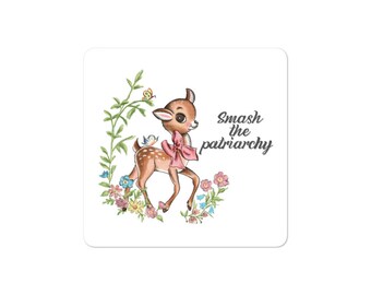 Smash The Patriarchy Retro Bonita Pegatina - Feminista - Socialista