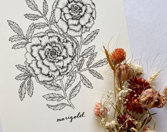 8x10 Marigold Print