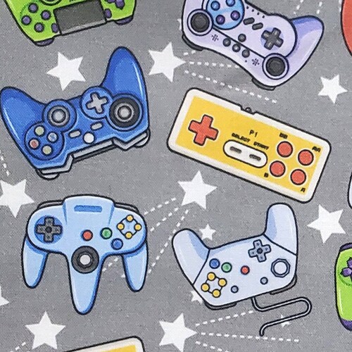 VDO Game Fabric Game Controller Fabric by the Yard Game Etsy