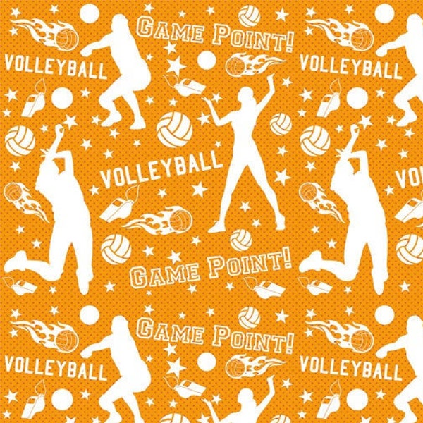 Sport Fabric, Volleyball Fabric By the yard, Custom Printed Fabric (VLB2)