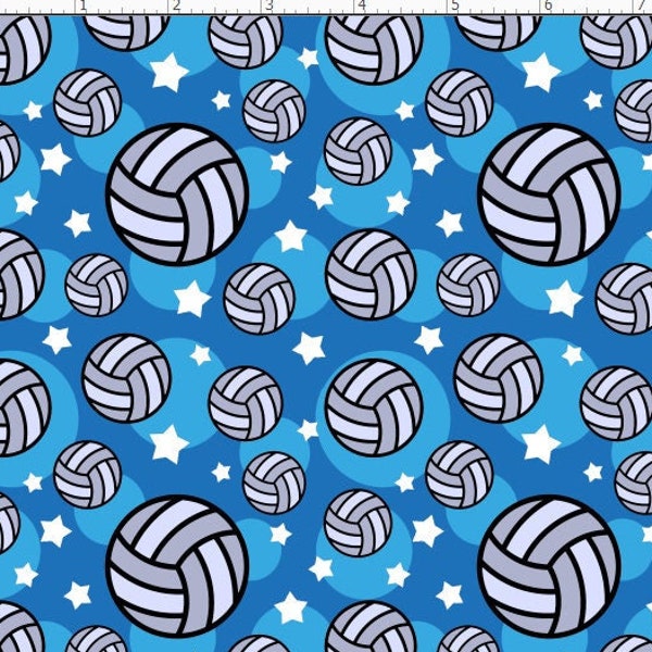 Sport Fabric, Volleyball Fabric By the yard, Custom Printed Fabric (VLB8)