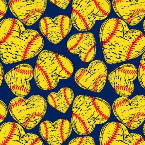 Sport Fabric Softball Fabric Custom Printed Fabric by the Etsy