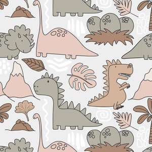 Dinosaur, Dino Dinosaurs Pattern, Dino Fabric, dinosaur Fabric, Custom Printed Fabric, By The Yard (DINO34)