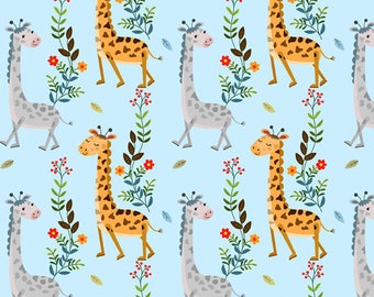 100% Cotton Fabric Timeless Treasures Tower Of Giraffes Giraffe 
