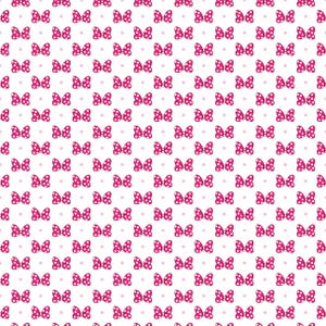 Pink Bows Fabric, 100% Organic Interlock Knit, Kona Cotton, Cotton Spandex Jersey Knit, Bullet Liverpool Fabric, Fabric By The Yard (BW1) imagen 1