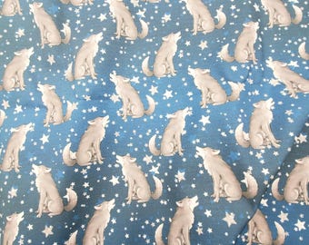 Wolves Fabric by the Yard, Wolf Fabric, Wildlife Fabric, Custom Print Fabric (WF1)