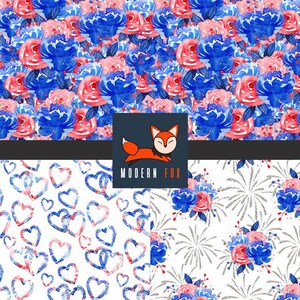 4th July Fabric, Patriotic Fabric, USA Patriotic Fabric, Red White and Blue Fabric by the Yard (ID80)