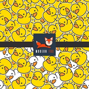 DKY2 - Rubber Ducky Fabric by the Yard, Yellow Duck Fabric, Bubble Bath Fabric By the yard, My Duck are not in a Row