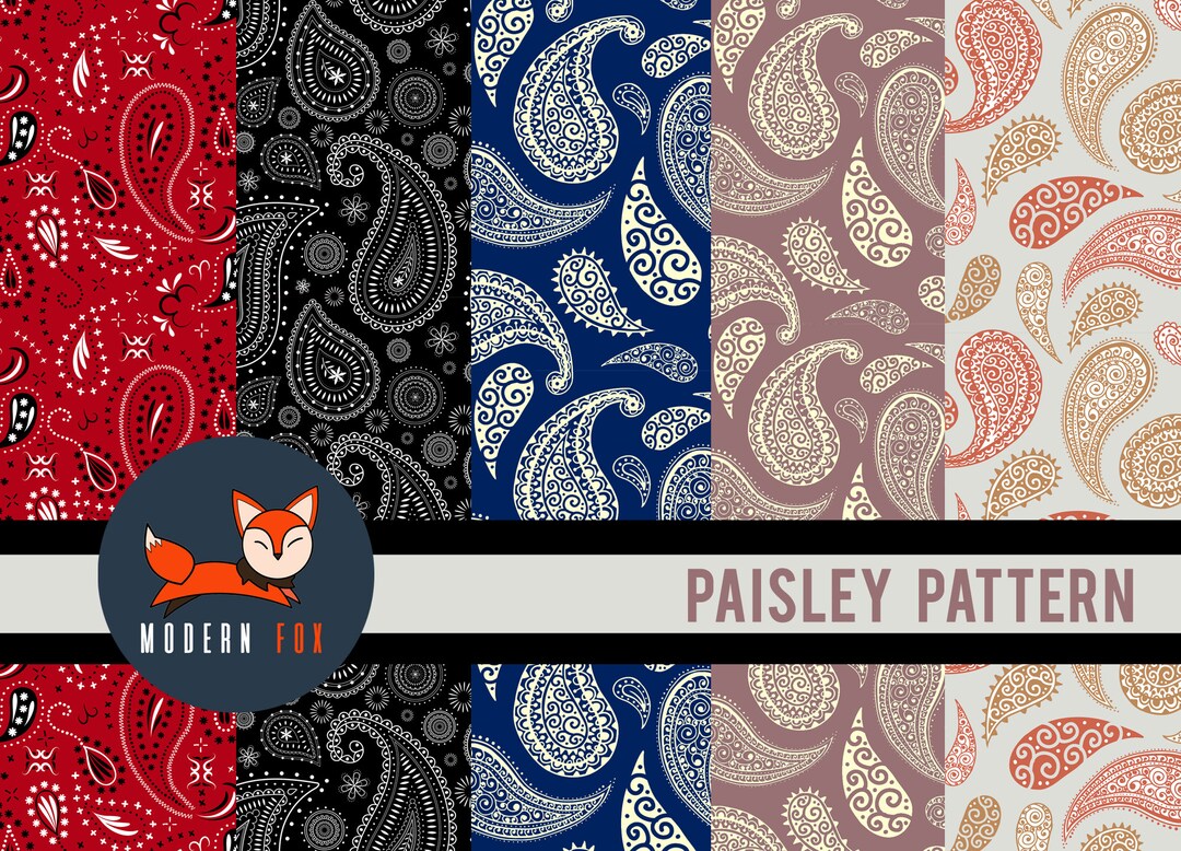 Paisley Fabric, Paisley Bandana Fabric , Custom Printed Fabric PAIS - Etsy