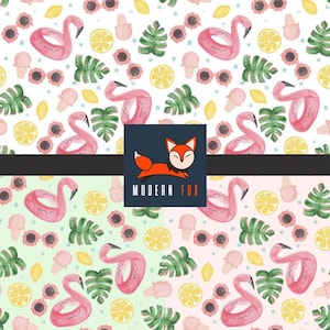 SUM10 - Summer Fabric,  Spring Fabric, Ice Cream Popsicle Fabric, Custom Printed Fabric by The Yard