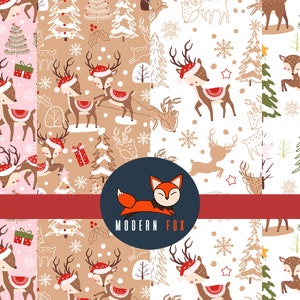 Holiday Christmas Fabric, Winter Fabric, Pink Christmas Fabric, Custom Printed Fabric (WNT258)